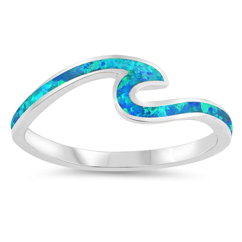 Opal Wave Ring