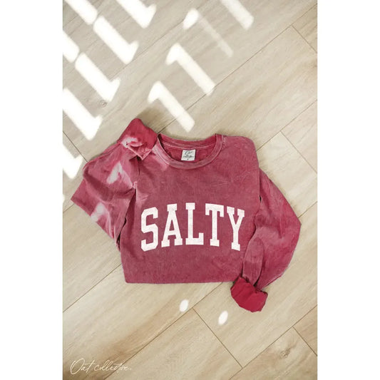 Salty Mineral Washed Long Sleeve Graphic