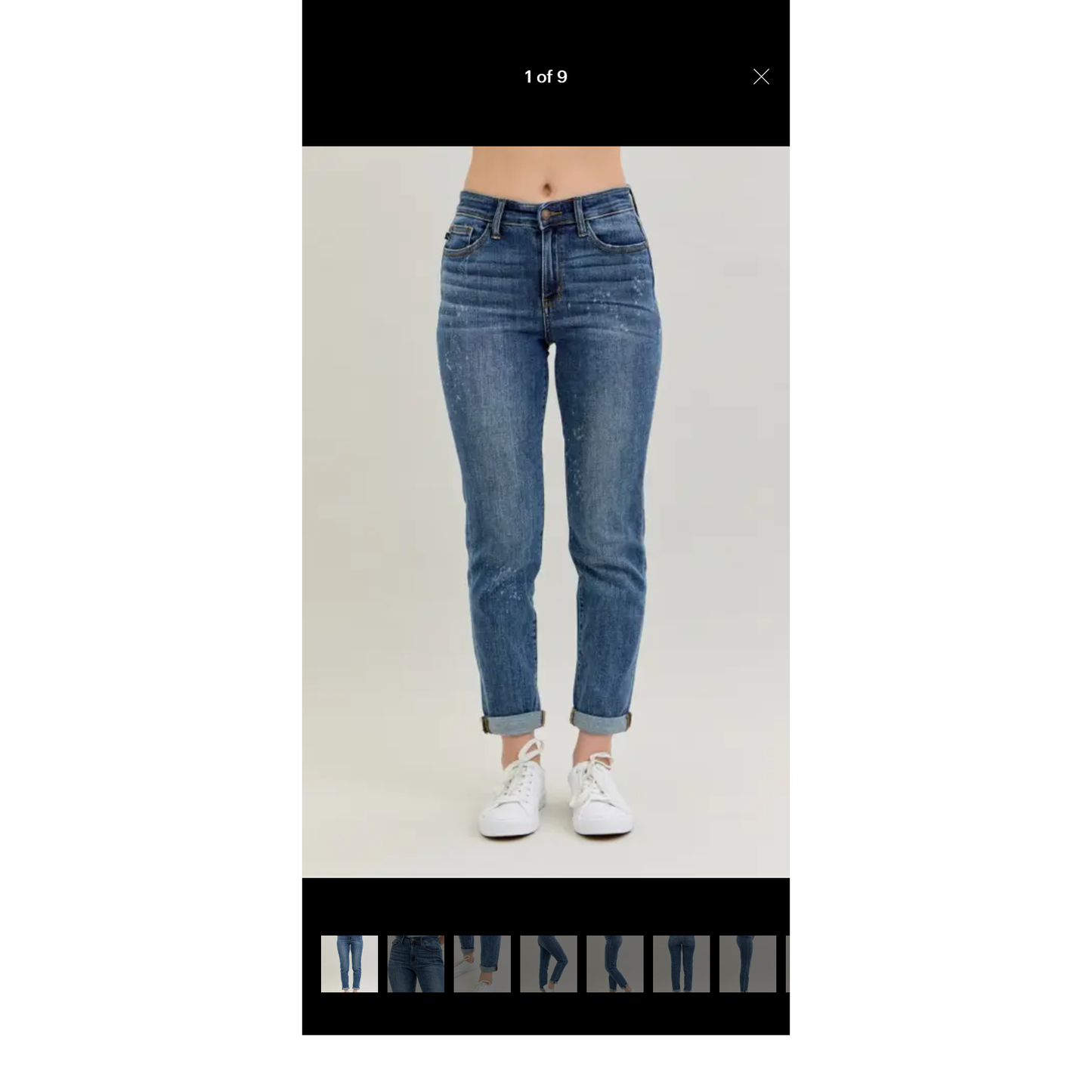 High Rise bleach Splash Boyfriend Jeans