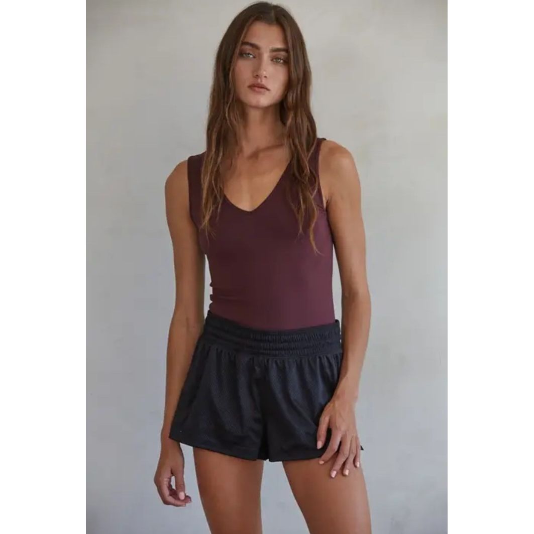 Seamless Reverse U-V Neck Tank