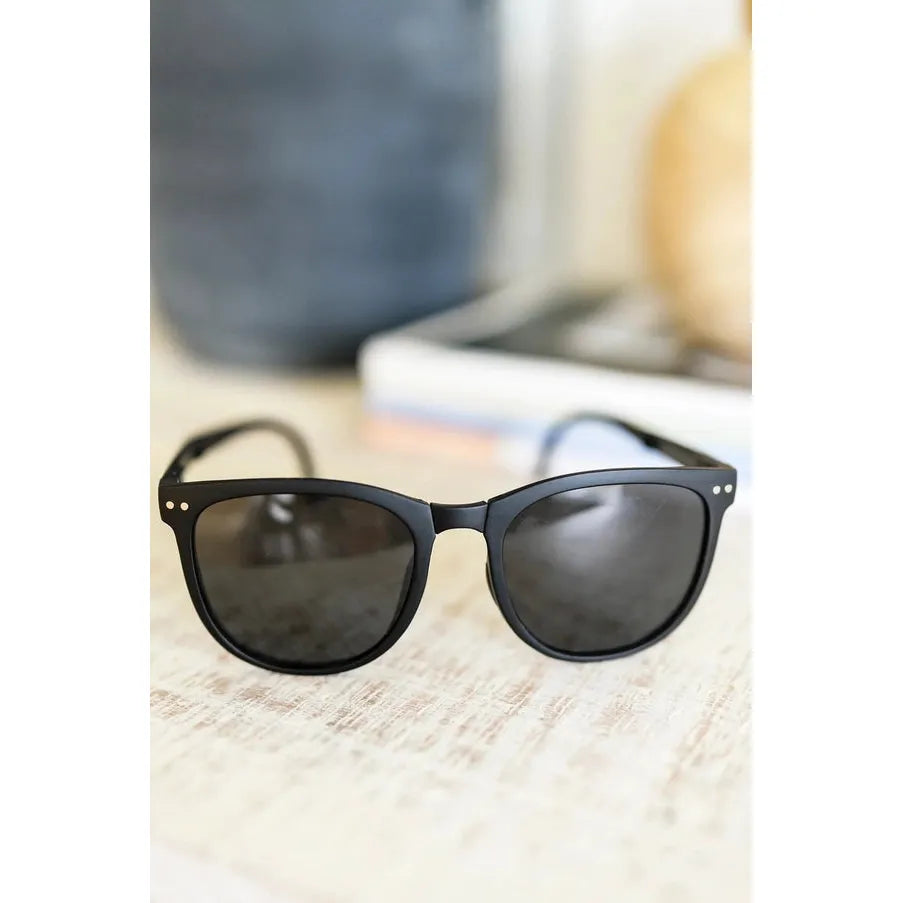 Collapsible Girlfriend Sunglasses & Case in Black