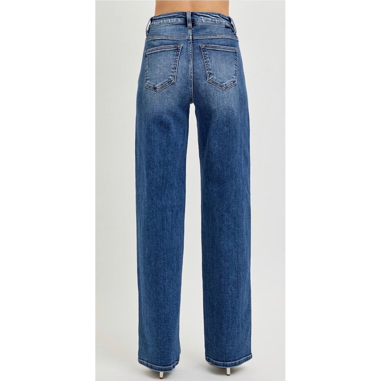 Risen Tummy Control Straight Leg Denim