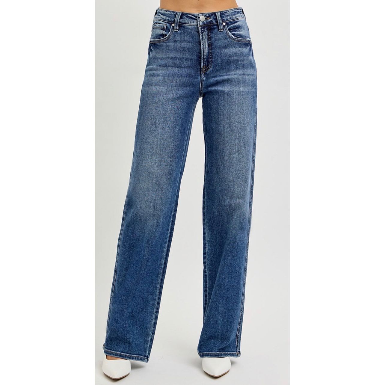 Risen Tummy Control Straight Leg Denim