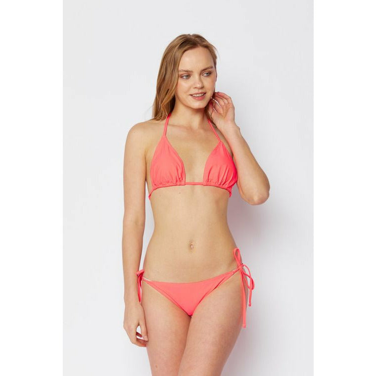 Coral Triangle Top with Side Tie Bottoms