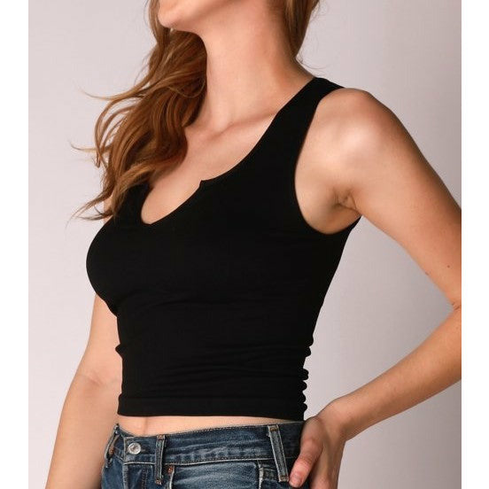 Seamless V Notch Crop Top